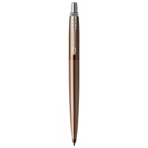Шариковая ручка Parker JOTTER 17 Premium Carlisle Brown Pinstripe CT BP 17 132, коричневая  17132-0101 фото
