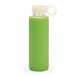 Пляшка спортивна 380 мл скло, в силіконовому чохлі, з гвинтовою кришкою 94668, світло-зелена 94668.19-HI фото