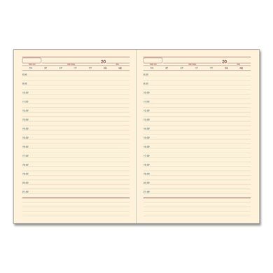 Ежедневник недатированный BRISK OFFICE ЗВ-70 NUBA А5 (14,2х20,3), линия, кремовая бумага