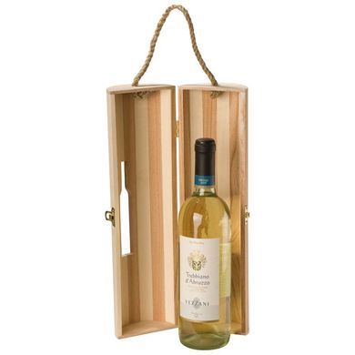 Деревянная коробка для одной бутылки вина, Бежевый