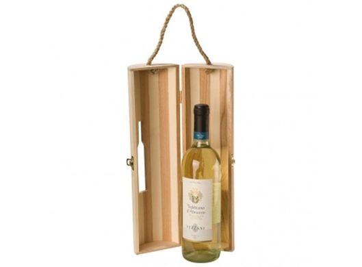 Деревянная коробка для одной бутылки вина, Бежевый