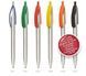Авторучка пластиковая VIVA PENS Cleo Silver, сербр./красн. CLS3-0104  фото 2