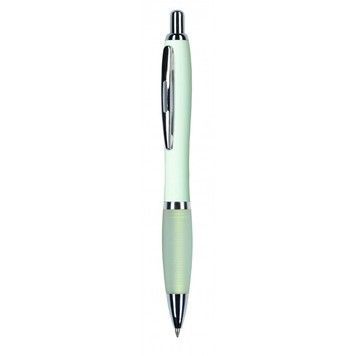 Авторучка пластикова Viva Pens Slim Color, біла SC7-0104 фото