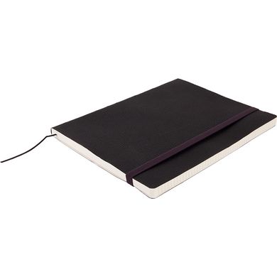 Книга записная Axent Partner Soft L, 190x250 мм, 96 листов, клетка, гибкая обложка, черная 8615-01-A фото