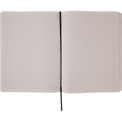 Книга записна Axent Partner Soft L, 190x250 мм, 96 аркушів, клітинка, гнучка обкладинка, чорна 8615-01-A фото