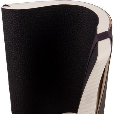 Книга записна Axent Partner Soft L, 190x250 мм, 96 аркушів, клітинка, гнучка обкладинка, чорна 8615-01-A фото