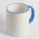 Чашка сублімаційна євроциліндр Color Rim Handle Mug 330 мл блакитна 211281 фото