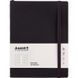 Книга записна Axent Partner Soft L, 190x250 мм, 96 аркушів, клітинка, гнучка обкладинка, чорна 8615-01-A фото 1