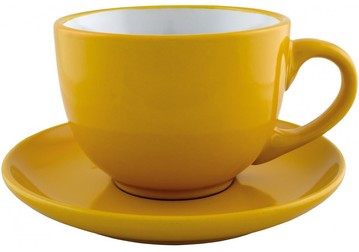 Набір чайний керамічний Economix Promo VENA 250мл, жовтий E98311-05 фото