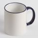 Чашка сублімаційна євроциліндр Color Rim Handle Mug 330 мл, синя 211221 фото