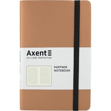Книга записная Axent Partner Soft В6, 125x195 мм, 96 листов, клетка, гибкая обложка