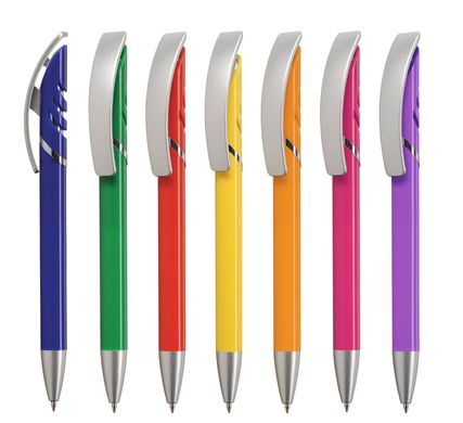 Авторучка пластикова Viva Pens Starco Color, синя STC01-0104 фото