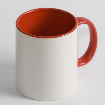 Чашка сублімаційна євроциліндр Inner Rim Color Mug 330 мл, червона
