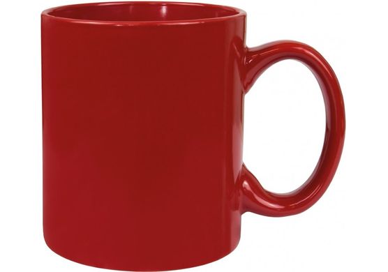 Чашка керамическая Economix Promo Евроцилиндр 320мл, красная E98306 фото