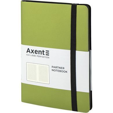 Книга записная Partner Soft В6, 125x195 мм, 96 листов, клетка, гибкая обложка, салатовая 8206-09-A фото