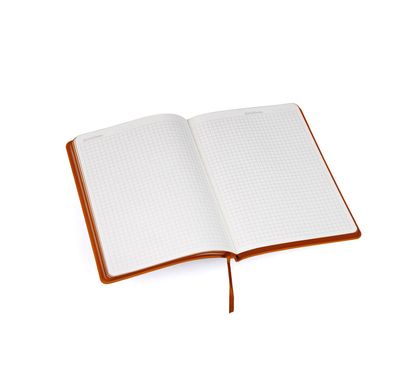 Записная книжка А5, клетка, Vogue оранжевая 1299-03 фото