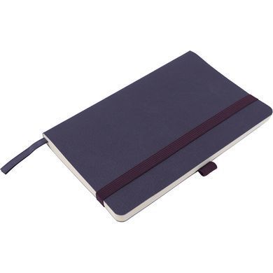 Книга записна Partner Soft Skin В6, 125x195 мм, 96 аркушів, клітинка, гнучка обкладинка, синя 8616-02-A фото