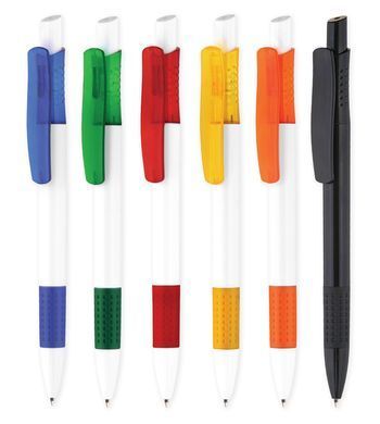 Авторучка пластикова TIBI rubber, чорна TR8-0104 фото