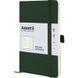 Книга записна Partner Soft Skin В6, 125x195 мм, 96 аркушів, клітинка, гнучка обкладинка, тумно-зелена 8616-23-A фото
