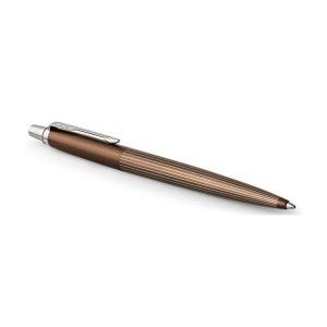 Шариковая ручка Parker JOTTER 17 Premium Carlisle Brown Pinstripe CT BP 17 132, коричневая  17132-0101 фото