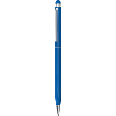 Ручка шариковая металлическая со стилусом KENO, синяя KEN01A-0104 фото