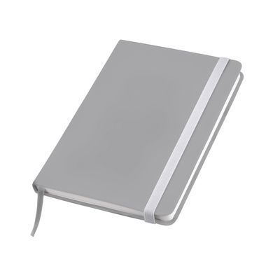 Записна книжка А5, клітинка, тверда обкладинка Soft сіра 1291-10 фото