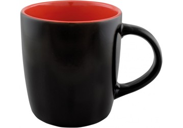 Чашка керамическая Optima Promo TEONA 350мл, черно-красная O52049-03 фото