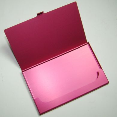 Визитница металлическая карманная V2159, розовая V2159 фото