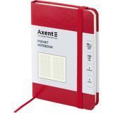 Книга записная А6 Axent Partner 8301, 96 листов, клетка, твердая обложка, красная 8301-03-A фото