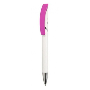 Авторучка пластиковая Viva Pens Starco White, розовая STW10-0104 фото