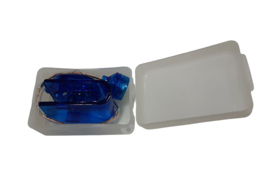 Фонарик-прищепка с эластичным проводом синий
