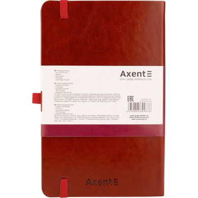 Книга записная Axent Partner Lux 8202, В6, 125x195 мм, 96 листов, клетка, твердая обложка, бордо 8202-05-A фото