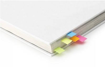 Набір паперових стікерів з прозорою лінійкою в картонному футлярі V2496-16 AXL фото