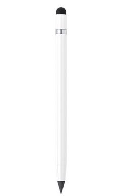 Карандаш ВЕЧНЫЙ металлический со стилусом, белый V0923-02 AXL фото