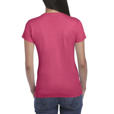 Женская футболка SoftStyle 153, розовая 64000L-213C-M фото