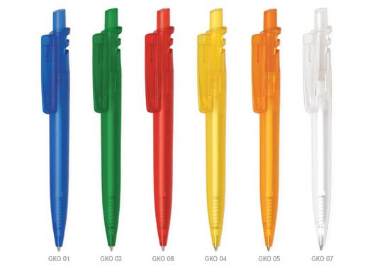 Авторучка пластикова Viva Pens Grand Color, біла GKO7-0104 фото